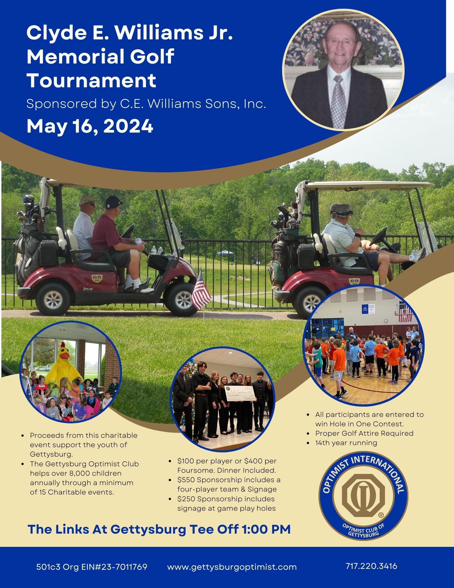 Golf Tournament Optimist Club of Gettysburg